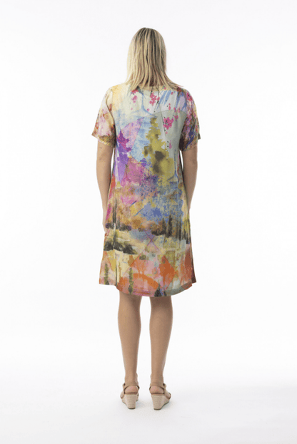 ORIENTIQUE Digital Print Shift Dress 71604