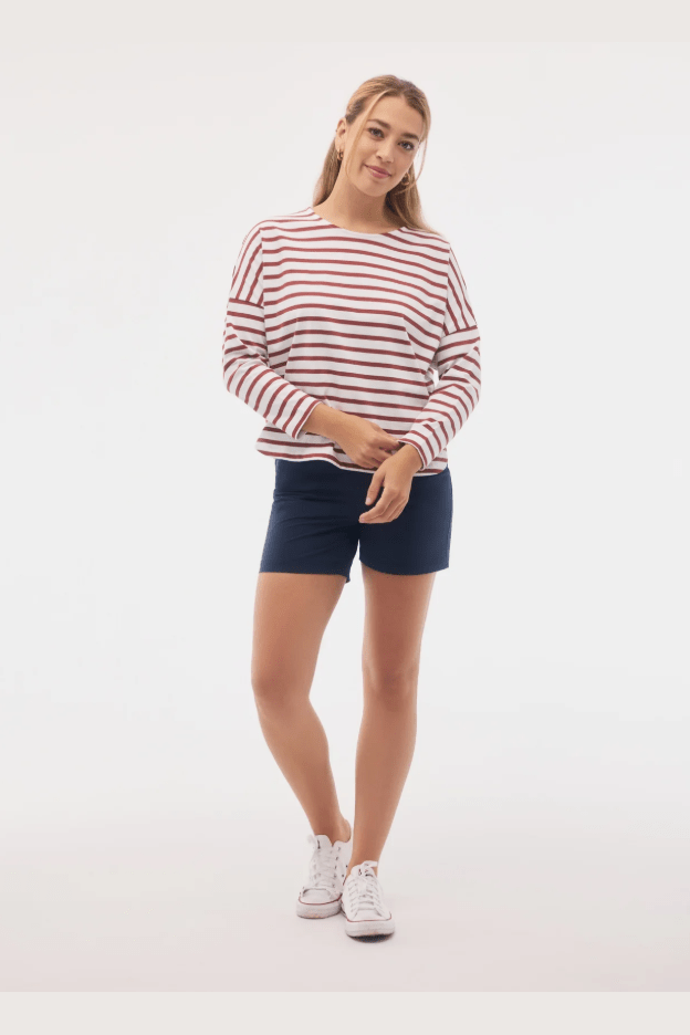 FIG Newport 7/8 Sleeves Breton Top
