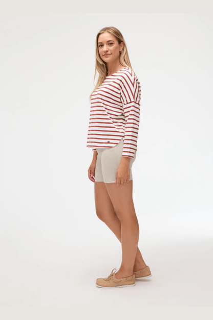 FIG Newport 7/8 Sleeves Breton Top