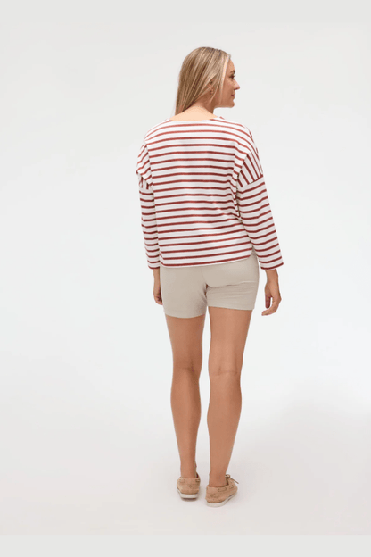 FIG Newport 7/8 Sleeves Breton Top