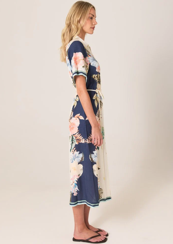 FATE+BECKER Solara Placement Print Shirt Dress 17734DWFA