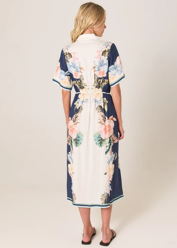 FATE+BECKER Solara Placement Print Shirt Dress 17734DWFA