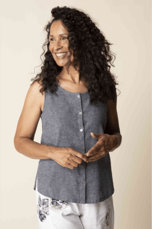 HABITAT Pleat Back Button Tank H41506