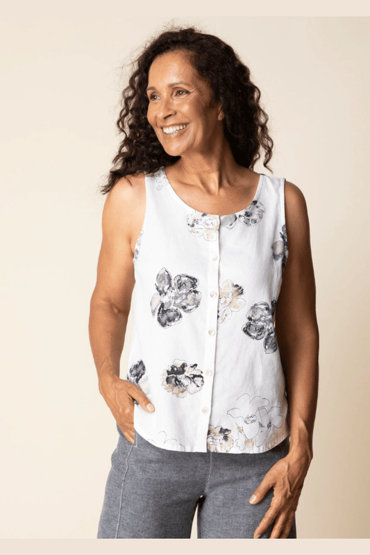 HABITAT Pleat Back Button Tank H46506