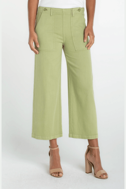 LIVERPOOL Utility Crop Wide Leg LM7B43QTA