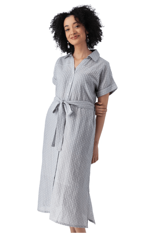 OLD RANCH Elowyn Midi Shirtdress
