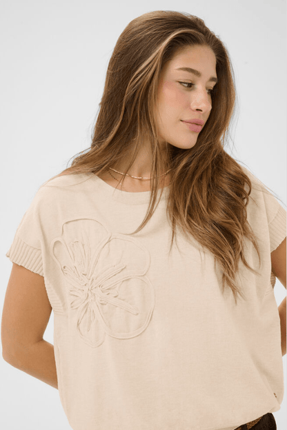CREAM Dela Knit Slipover Top