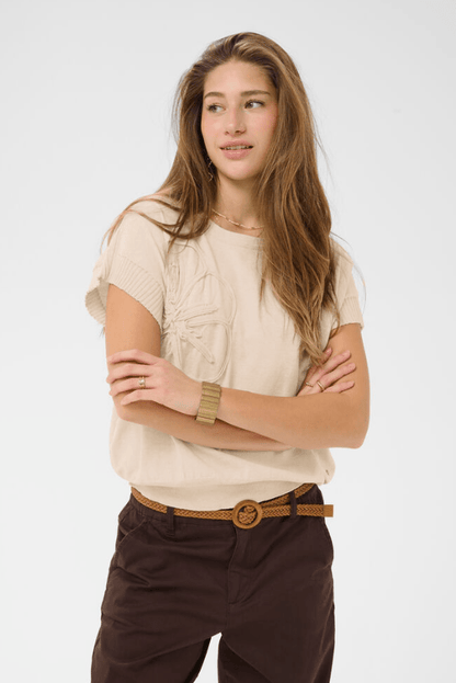 CREAM Dela Knit Slipover Top