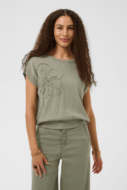 CREAM Dela Knit Slipover Top