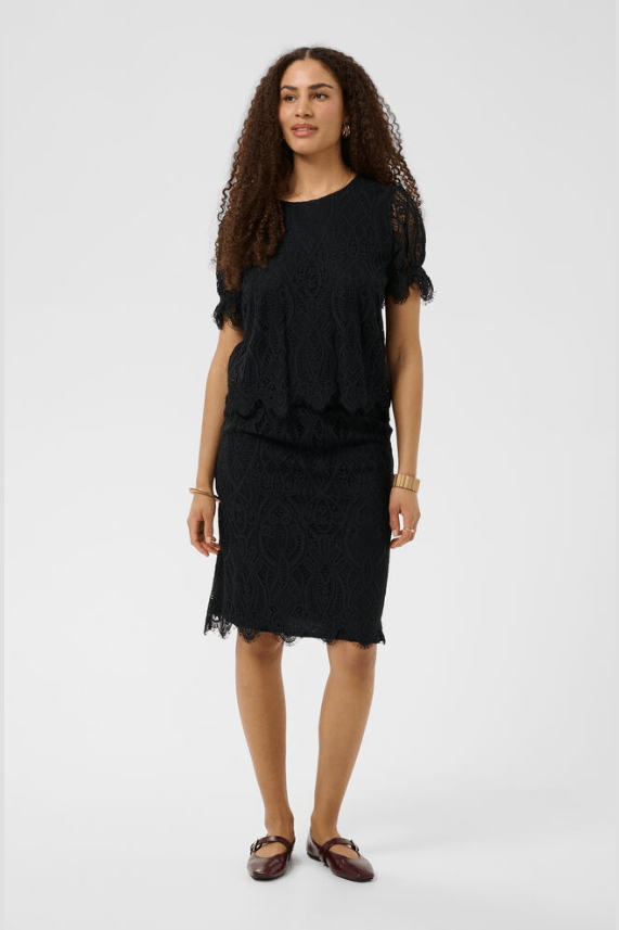 CREAM Dith Lace Skirt