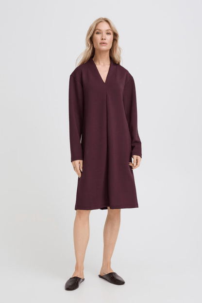 B.YOUNG Pusti V-Neck LS Dress 20819662