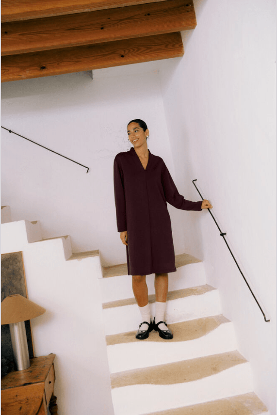 B.YOUNG Pusti V-Neck LS Dress 20819662
