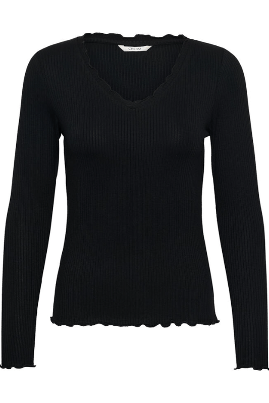 CREAM Ribba LS V-neck Shirt