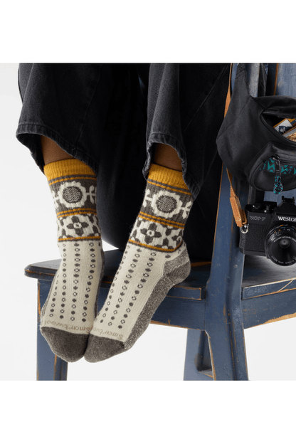 SMARTWOOL Women's Everyday Cozy Retro Sunflower Crew Socks