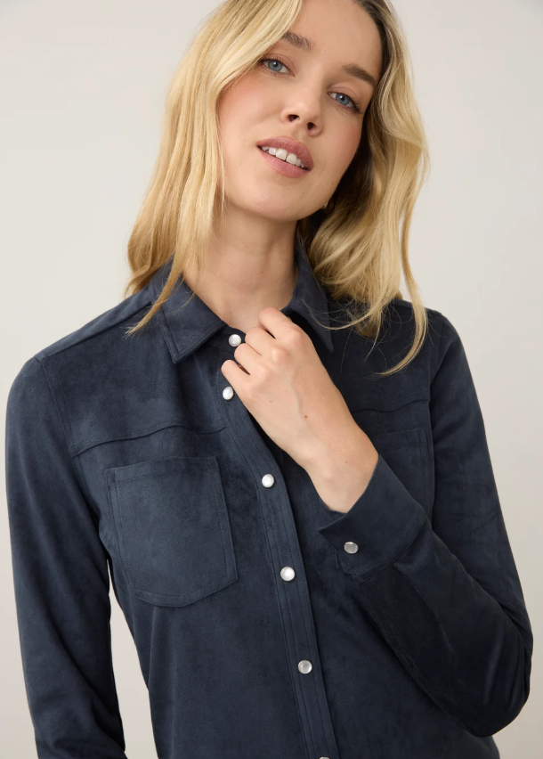 FDJ Long Sleeve Suede Shirt 7476196
