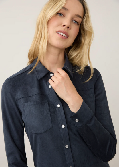 FDJ Long Sleeve Suede Shirt 7476196