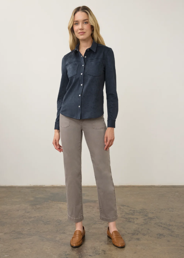 FDJ Long Sleeve Suede Shirt 7476196