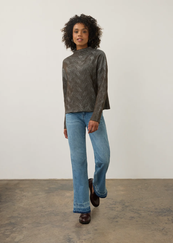 FDJ Long Sleeve Funnel Neck Sweater 1048314