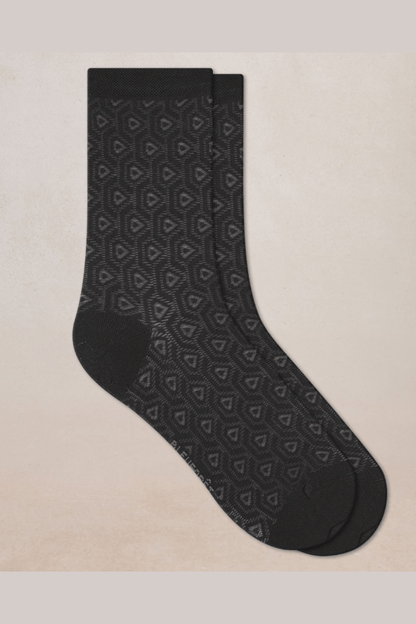 BLEUFORET 6620 Silk Socks with Scales Pattern