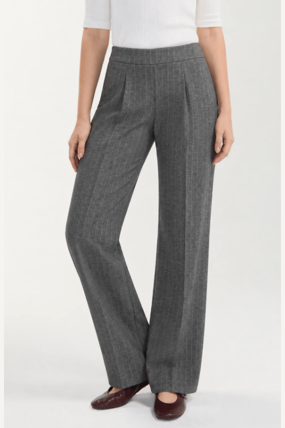 LIVERPOOL Mid Rise Pull-On Pleated Wide Leg LM7B69TL82