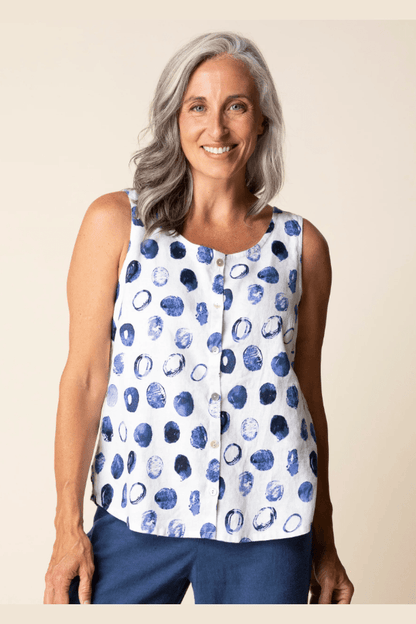 HABITAT Pleat Back Button Tank H46906