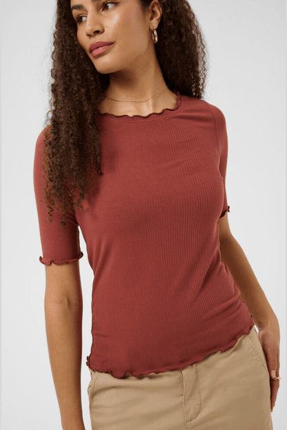 CREAM Ribba Short Sleeve Blouse