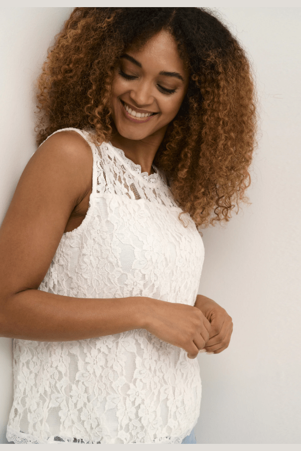 CREAM Kit Lace Top