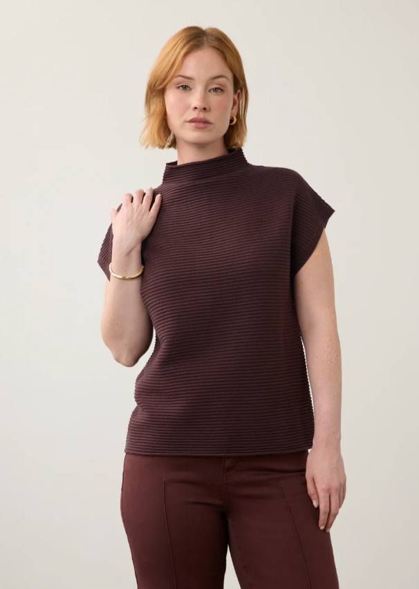 FDJ Ottoman Cap Sleeve Sweater 1012203