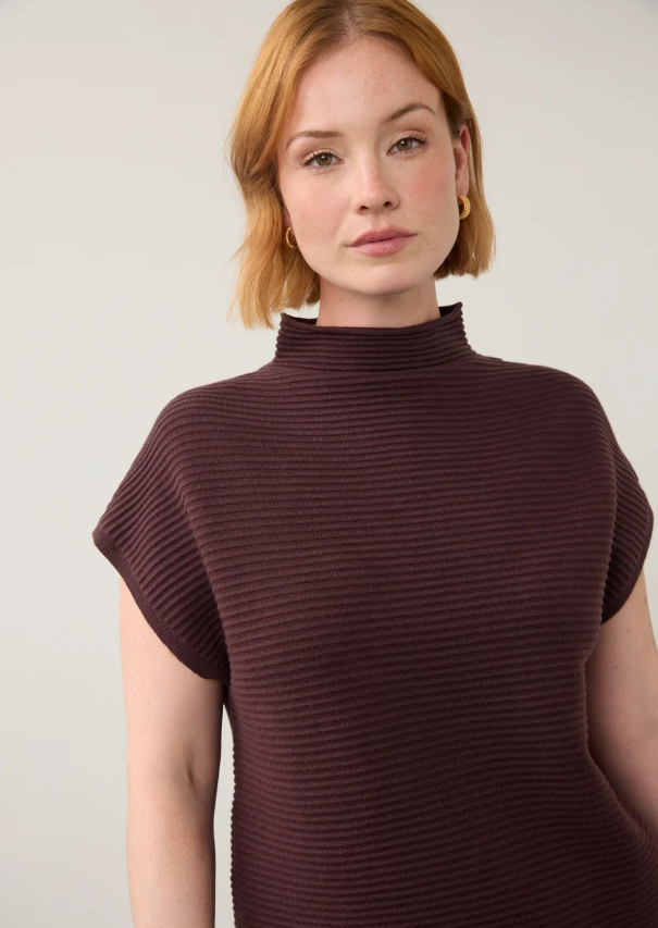 FDJ Ottoman Cap Sleeve Sweater 1012203