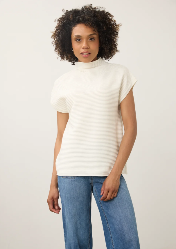FDJ Ottoman Cap Sleeve Sweater 1012203