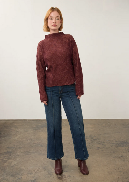 FDJ Long Sleeve Funnel Neck Sweater 1048314