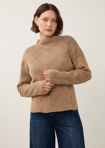 FDJ Long Sleeve Funnel Neck Sweater 1048314