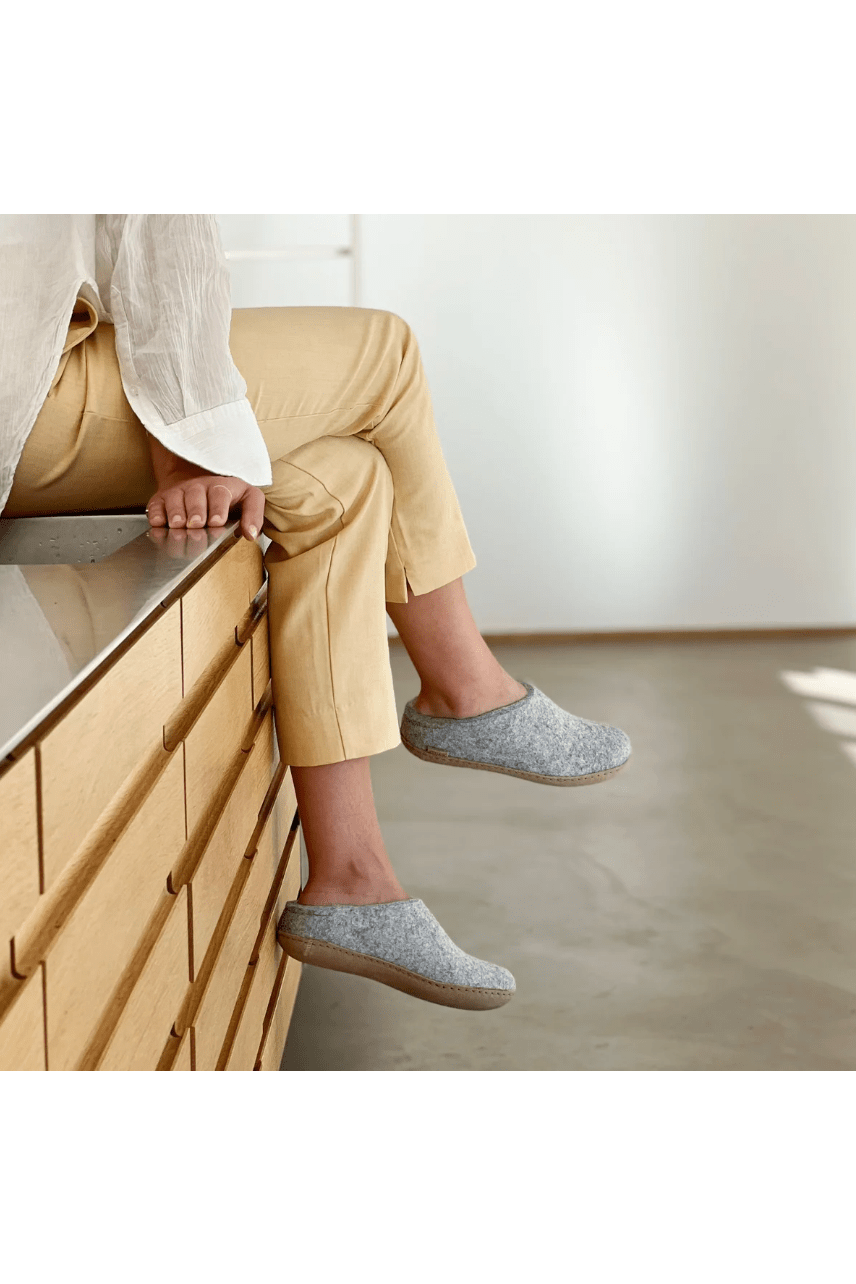 GLERUPS Slip On LEATHER Bottom Men's