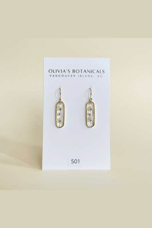 OLIVIA'S BOTANICALS Small Dangle Earrings - Rounded Rectangles