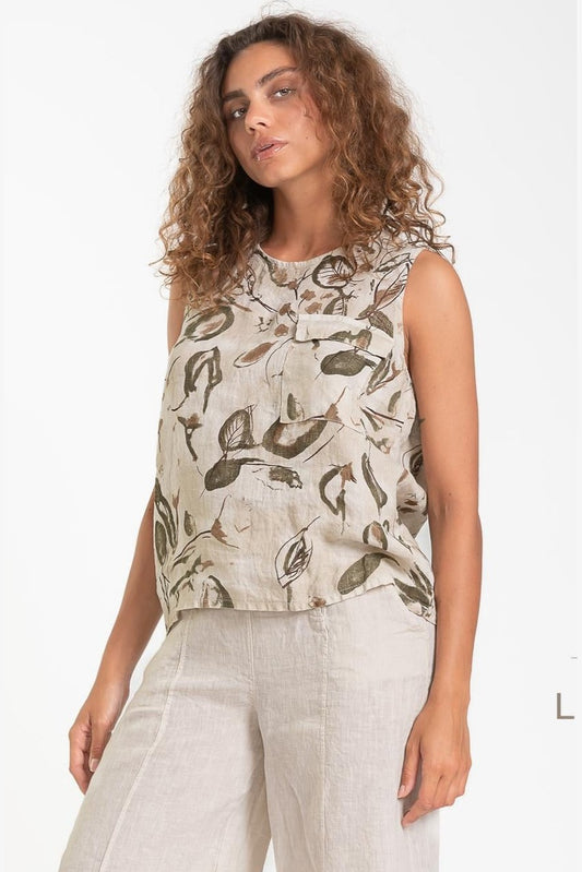LINEN LUV French Linen Tank Top TP1574