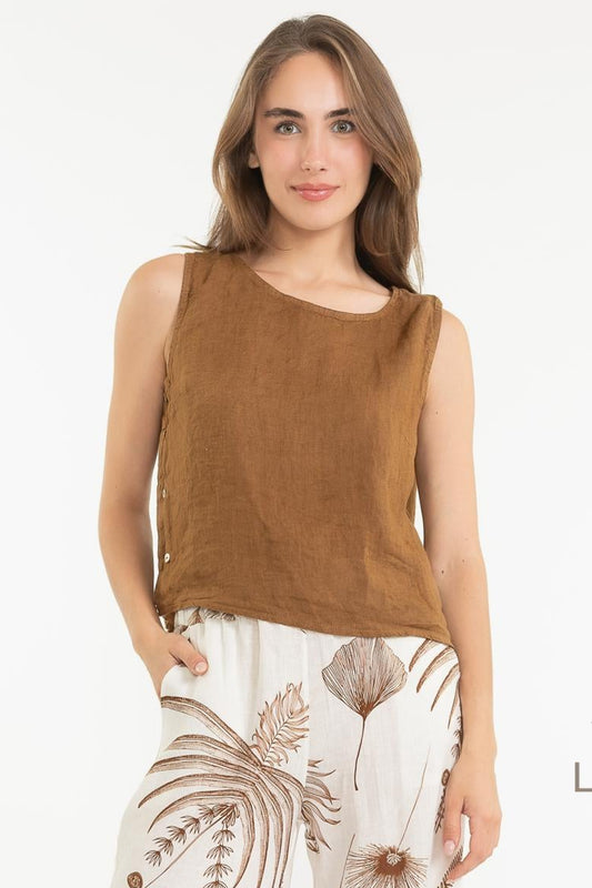 LINEN LUV French Linen Tank Top TP1629