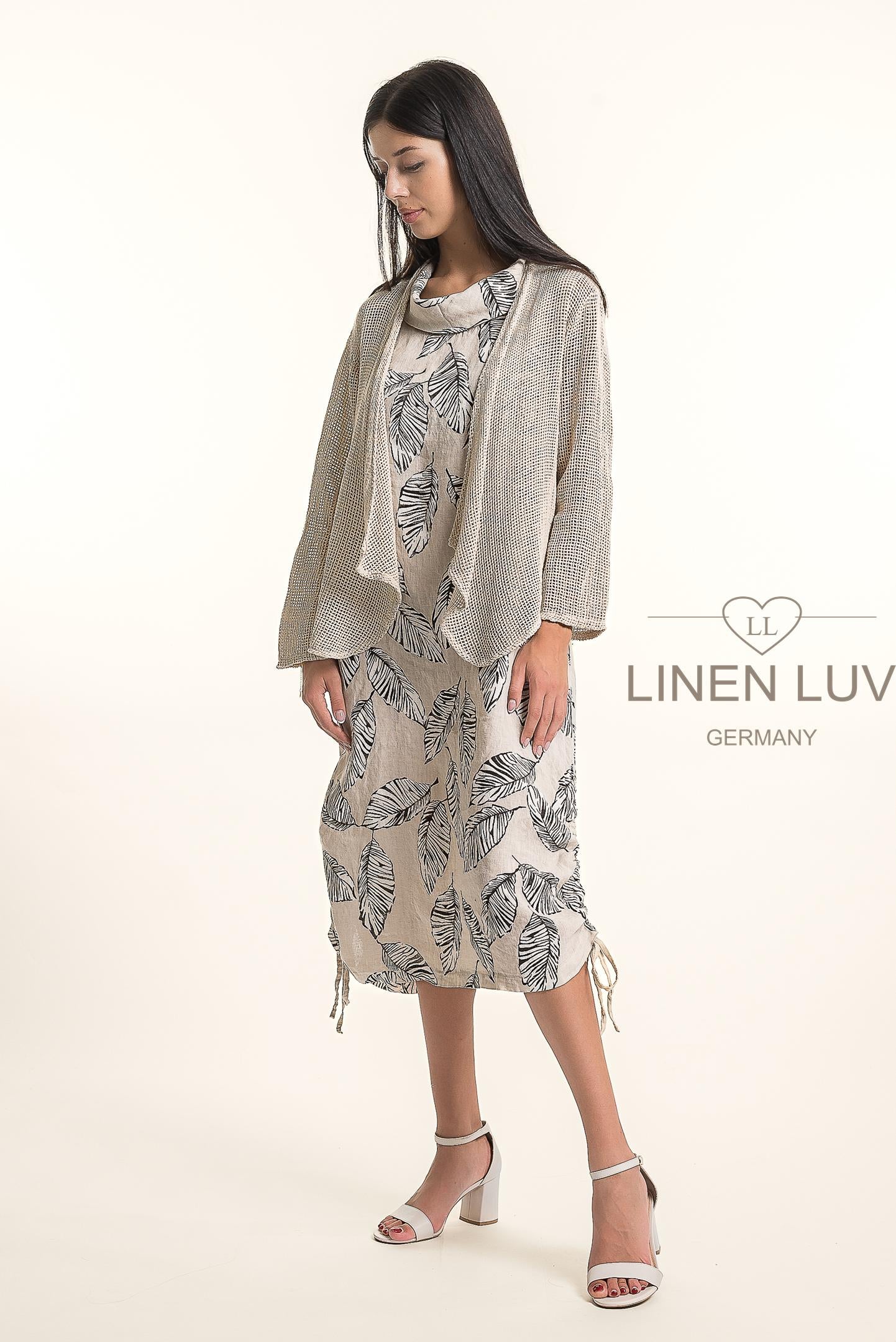 LINEN LUV French Linen Bolero TP1682
