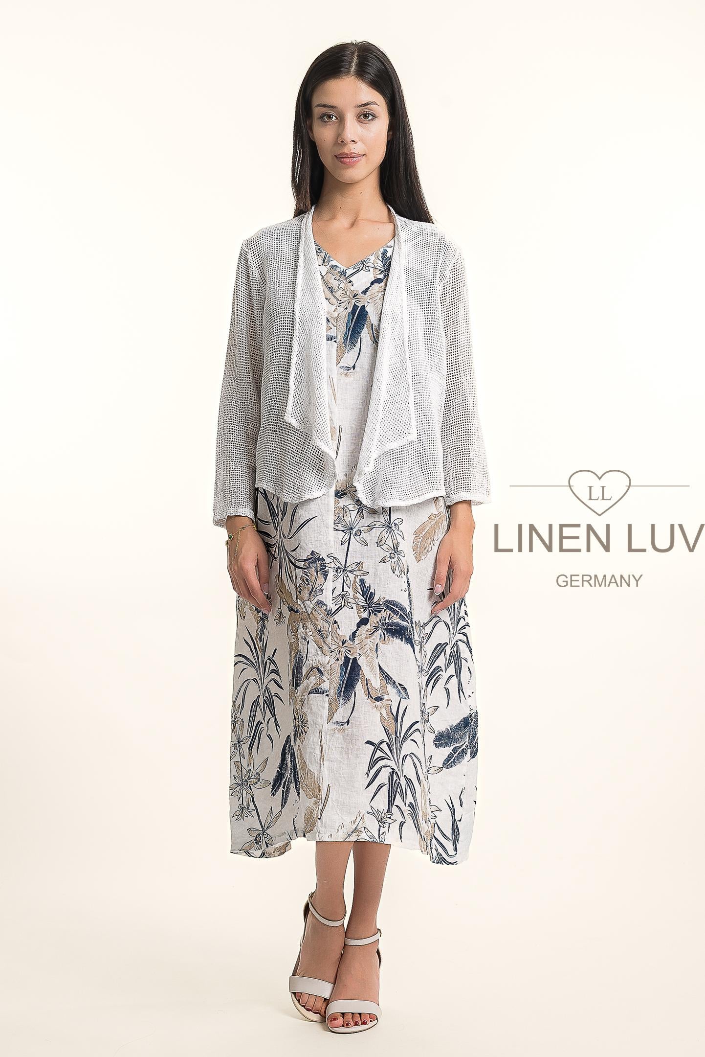 LINEN LUV French Linen Bolero TP1682