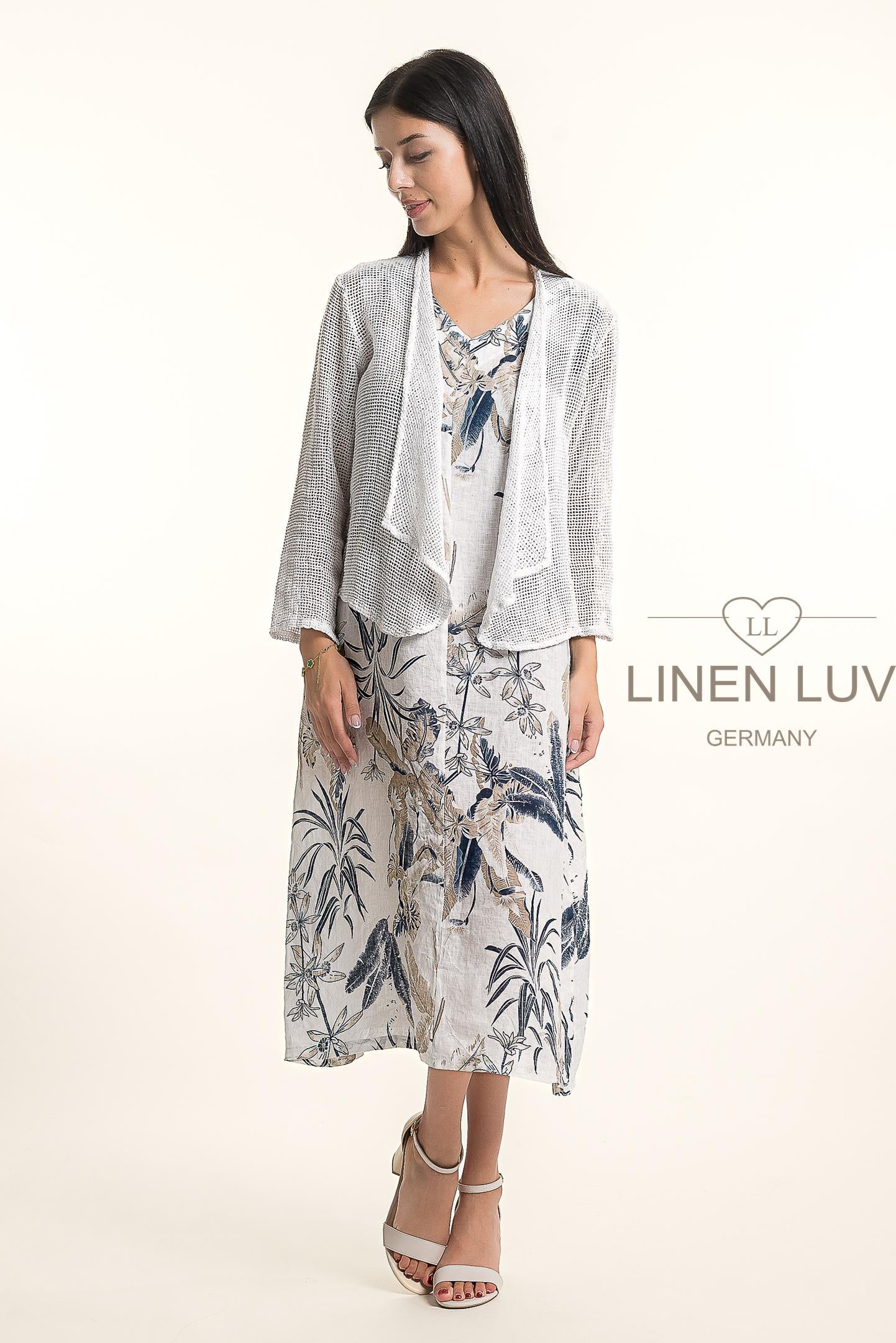 LINEN LUV French Linen Bolero TP1682