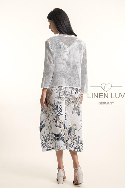 LINEN LUV French Linen Bolero TP1682