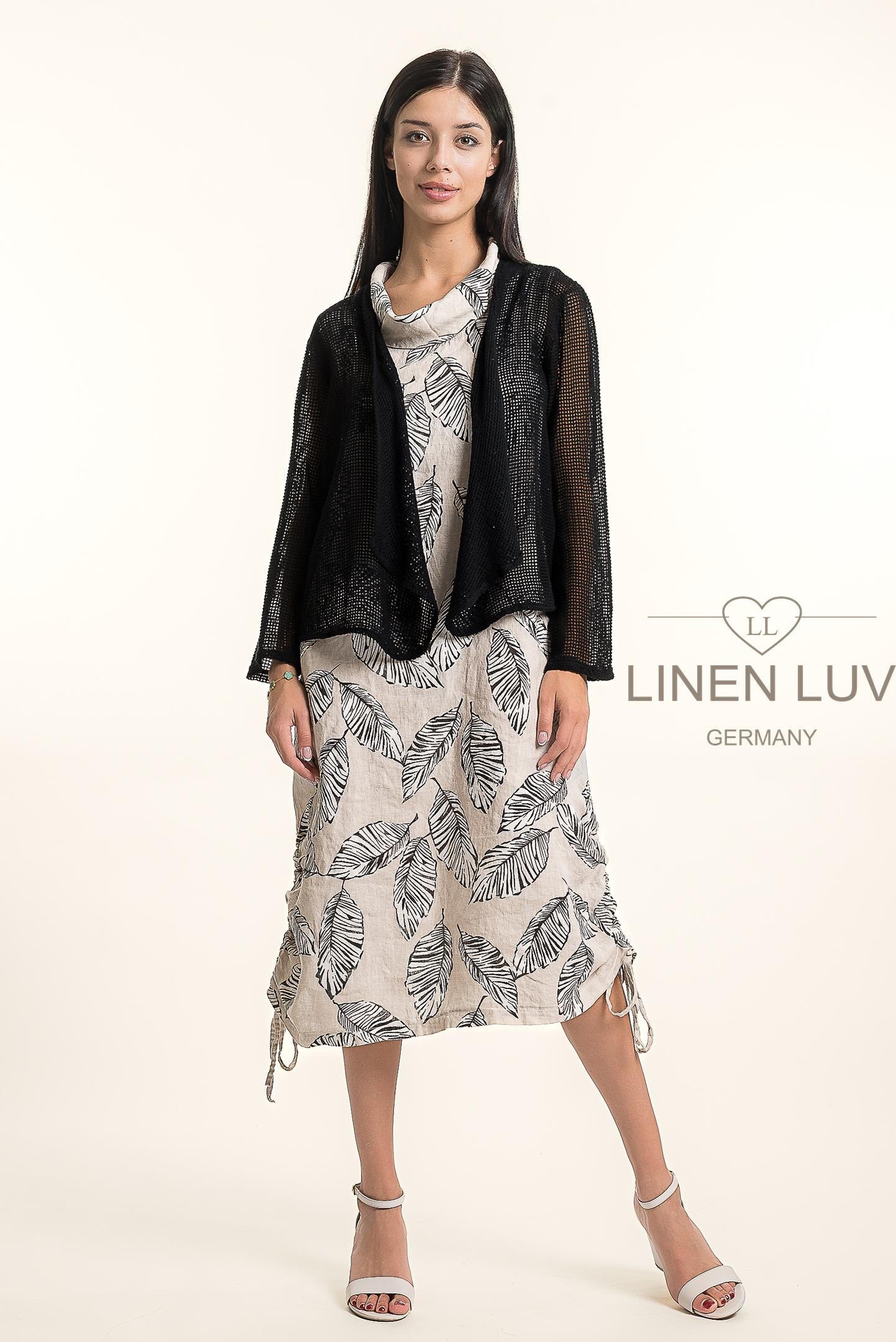 LINEN LUV French Linen Bolero TP1682
