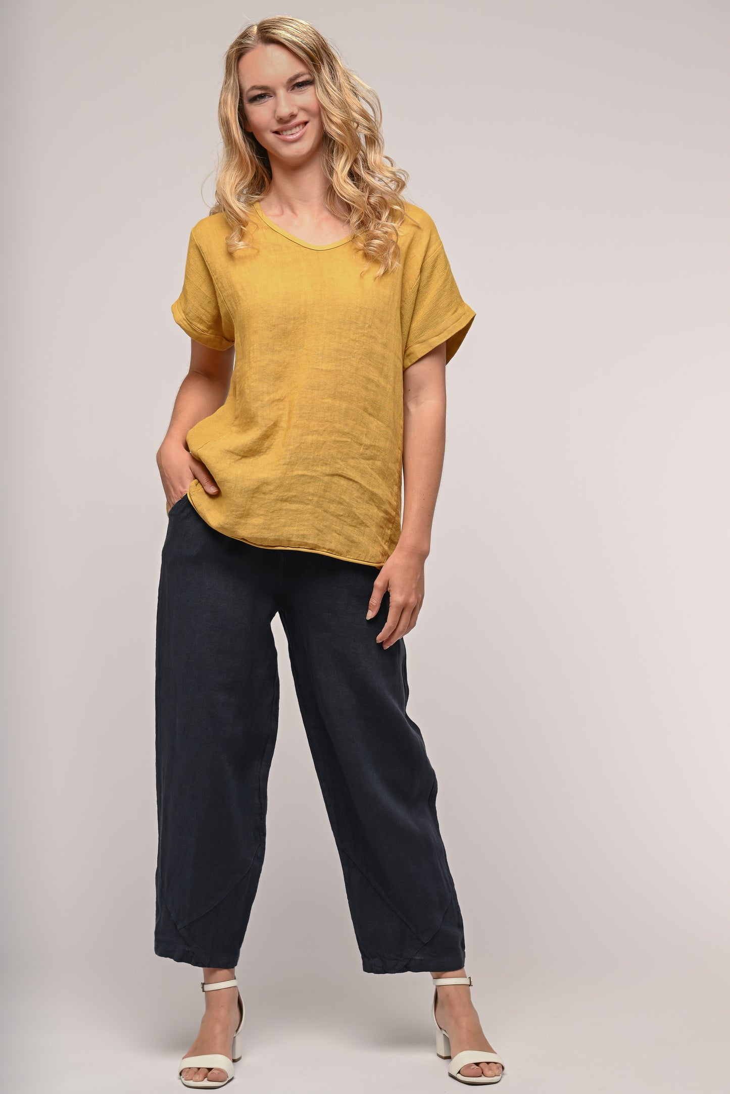 LINEN LUV French Linen Top TP864