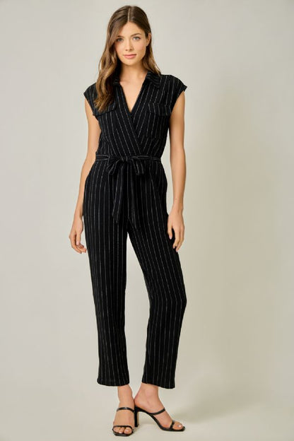 MYSTREE Pinstripe Jumpsuit 61428