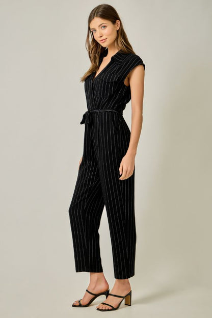MYSTREE Pinstripe Jumpsuit 61428