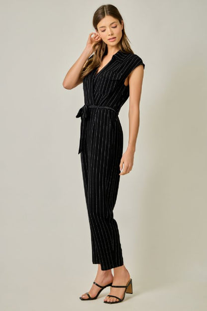 MYSTREE Pinstripe Jumpsuit 61428