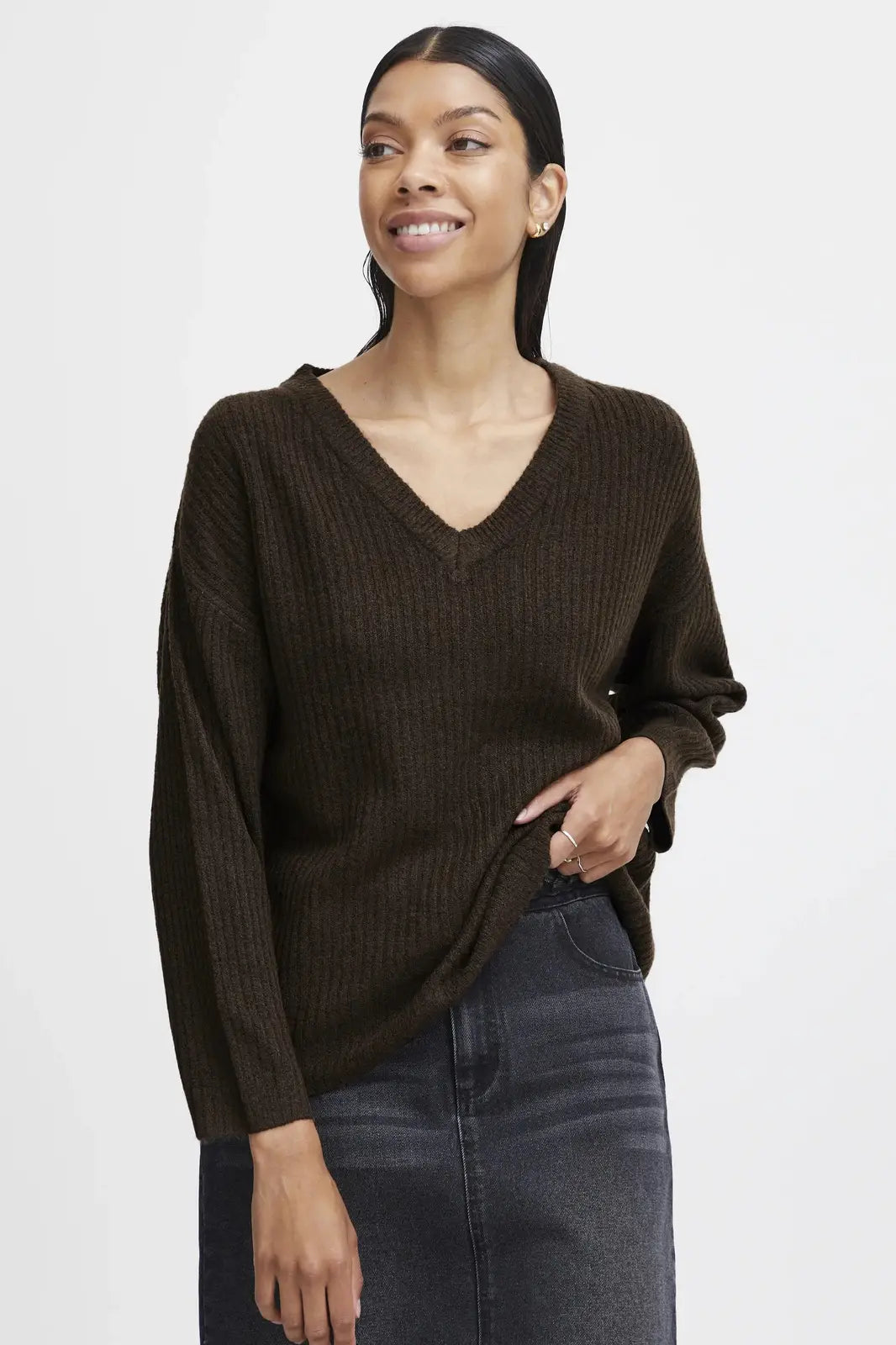 B. YOUNG Onema V Neck Sweater *Final Sale*