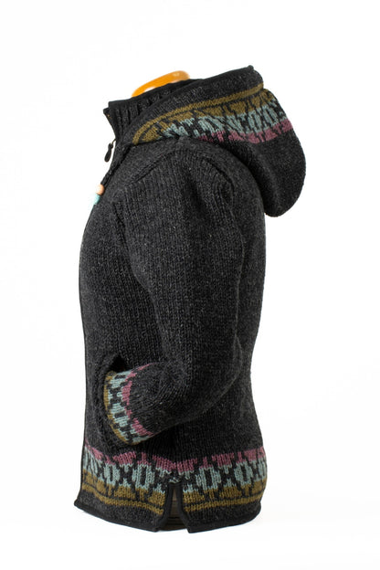 Lost Horizons Canada - Misty Wool Knit Sweater with Lined Hood