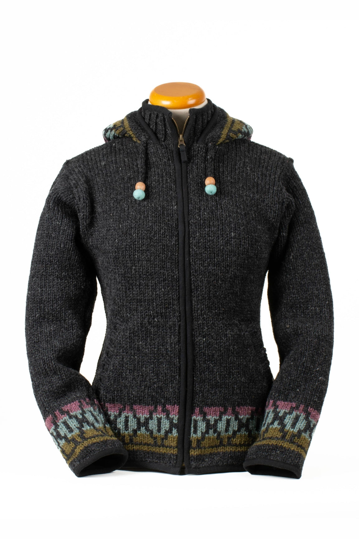 Lost Horizons Canada - Misty Wool Knit Sweater with Lined Hood