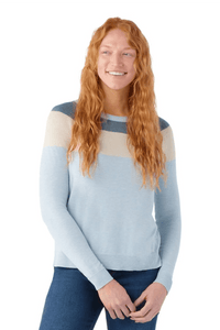 SMARTWOOL Women's Edgewood Colorblock Crew Sweater