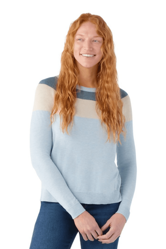 SMARTWOOL Women's Edgewood Colorblock Crew Sweater